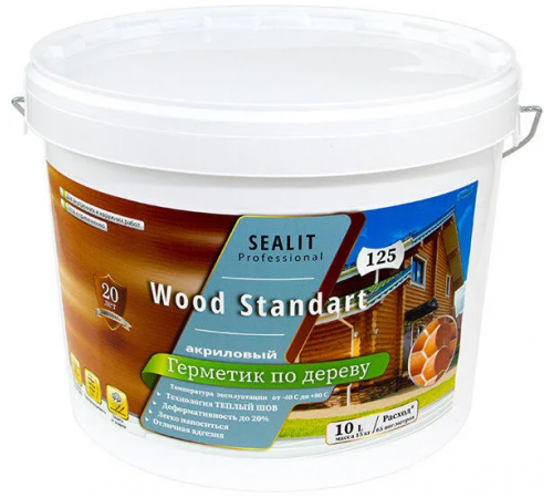 Купить ГЕРМЕТИК - Sealit Wood Standart для профессиональных работ с деревянными домами 5 л в Ульяновске, Ульяновская область